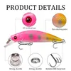 Iscas de iscas 1 pia Minnow Wobblers 6cm 6g de plástico artificial seco Bait Chuck Bass Parker Fishing Gear P230525