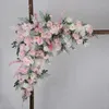 Fiori decorativi 1 set 100 cm 3D stile europeo fai da te decorazioni per palcoscenici fiore artificiale muro arco seta rosa peonia piante design