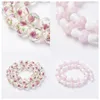 Beads Handmade Mushroom Flower Lampwork Strand Glass Loose Bead Spacer Charms For DIY Bracelet Necklace Jewelry Making