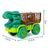 Diecast Model Car Dinosaurs Transport Truck Car Toy Indominus rex Jurassic Park Образовательные игрушки динозавров для детей подарки мальчиков 230526