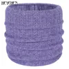 Lenços de design elegante de design unissex de malha quente anel de inverno de inverno mulheres bandana lã de lã de lã de lã de gorro da cabeça do pescoço