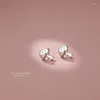 Boucles d'oreilles à tige romantique en argent sterling 925 champignon pour femmes mode gothique bijoux exquis