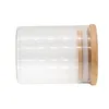 Smoking Pipes Wholesale Wood Cap Sealed Glass Cans Transparent Glass Bottles Storage Cans Fashion