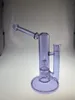 Glass hookah 10 inch height 18mm purple natty bong 2 perks clean high quality new style