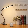 Lampes de table Clip-on LED Lampe 360 ° Flexible Col de Cygne Lumière Protection Des Yeux Bureau Chaud/Blanc Lumières Gradation En Continu Intérieur