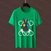 23ss camiseta casual designer camiseta marca de roupas masculinas de verão gola redonda algodão puro ski coelho letra logotipo impressão camiseta de manga curta roupas masculinas de alta qualidade