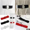 Ceintures Mode Stretch Casual Vintage Dames Robe Ceinture Élastique Jupe Sauvage Bandes Bubuckle Ceinture Drop Delivery Accessoires Dh74W