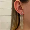 Stud Trendy Vergoldung Quasten Ohrringe für Frauen Aussage Lange Kette Ohrringe Frauen Hochzeit Ohrringe Partei Schmuck Geschenk Großhandel J230529