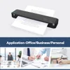 Printers HPRT MT800 Black White Portable Mini A4 Paper Bluetooth Printer USB Connection Mobile Phone Computer for Office Meeting Using