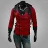 Hommes Hoodies Gothique À Capuche Chandail Veste De Mode Cardigan Jeunesse 2023 Slim Zipper Vêtements Personnalité Manteau