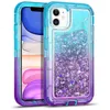 Блеск QuickStand Chrodse для iPhone 15 14 13 12 11 Pro Max XSMAX XR XS X 7 8 Plus Fashion Gradient Shock -Resect