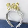 Panna młoda na opaskę dziewczyny Night Bachelorette panieńska impreza Bridal Shower Boho Beach Wedding zaręczynowy Dekoracja miesiąca miodowa