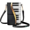 Designer-Sacs de soirée FORUDESIGNS Piano Keys Cuir Épaule Dames Bandoulière Cartable Garniture Légère Messenger Téléphone Sac Compact Clamshell