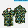 Camisas casuais masculam máscara floral estampado de verão havaiano blusas de praia curta camicias streetwear harajuku