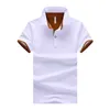 Herr t -skjortor män polo skjortor kort ärm andas andas bomullste skjorta varumärke tröjor sommaren avvisar herr sportkläder polo topps plus storlek 230529