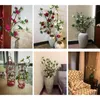 Декоративные цветы 90 см моделирование рододендрон искусственные фальшивые шелковые цветочные ветви моделировать ваза дома