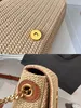 Borsa a catena intrecciata stile nappa stile designer borsa sotto le ascelle hardware a tracolla suola in pelle di alta qualità borsa da donna stile resort sulla spiaggia