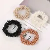 Andere mode Pearl Hair Rope Multicolor Beads Ponytail Holder Elastic Hairband Hair For Women Headwar