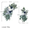 Decorative Flowers 2x Artificial Arch Flower Swag Table Runner Centerpiece Garland For Wall Wedding Ceremony Sign Floral Decoration