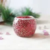 Candle Holders Moroccan Mosaic Glass Candlestick Votive Colorful Holder Bowl Tea Light Candelabra For Wedding Party Home Decore