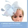 Bandanas Tea Party Hat Hats Women Headband Fascinator Headpiece Nylon Bride Hair Accessory