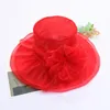Chapéus de aba larga primavera malha de sol chapéu de sol com temperamento vestido de noiva vestido de noiva moda para mulher grande sunhat