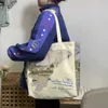 Inne torby kobiety płócienne torba na ramię Art Malarstwo oleżyce damskie torebki torebka