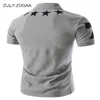 Polos pour hommes ZOGAA Geek Summer POLO Shirt Stars Printing Fashion Short Sleeve Printed Sleeved