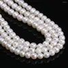 Perles Style perle d'eau douce naturelle en forme de pomme de terre en vrac 5-6 Mm pour la fabrication de bijoux Bracelet à bricoler soi-même collier accessoire