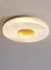 Luzes de teto Modern minimalista LED acrílico lâmpada de quarto de espectro completo Proteção ocular redonda Sala de estar Lustra de lustre