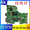 Moderkort E5573G DA0ZRTMB6D0 MODERBOARD GT920M GT940M GPU I3 I5 I7 4: e Gen 5th Gen CPU för Acer Aspire E5573 E5573G Laptop Humonboard