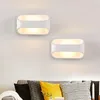 Vägglampor nordiska inomhus LED -lampor modern minimalism vardagsrum sovrum sconces studera sängen läs hem dekor belysning fixturer