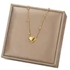 Hanger kettingen 316l roestvrij staal hart ketting dames kolye voor vrouwen gratis items collier acier inoxydydable femme