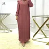 Casual Kleider Elegante Frauen Maxi Kleid Chiffon Langarm Plissee Rock Mode Frühling Chic Kleidung Lose Damen Vintage 2023