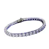 Tennis Moissanite Diamant Bracelet Bracelet 100% Réel 925 Bracelets De Mariage En Argent Sterling Pour Les Femmes Bijoux De Fête De Fiançailles