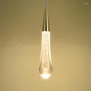 Hanglampen modern LED -licht 3W enkele Noordse binnenkristallen meteoor Show Lamp Hall verlichtingswinkel Huis plafond kroonluchter slaapkamer