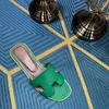 Tasarımcı Terlik Buzağı Deri Epsom Deri Slaytlar Moda Lüks Kadın Bayanlar Yaz Somunlar Düz Scuff Matres Slaytları Boyut 35-42 Sandalet