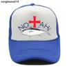 Noah modemerk met patroon gebogen rand hoed Cross Street veelzijdige honkbal pet vissers truck hoed trend