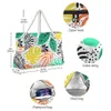 Autres sacs mode pliant femmes grande taille sac à main fourre-tout dames plantes tropicales impression Graffiti sac à bandoulière plage Bolsa Feminina