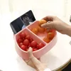 Garrafas de armazenamento lanche de camada única preguiçosa placa de fruta seca sala de estar doméstica pode colocar telefone celular