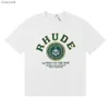 Men's T-Shirts Rhude t shirt Men Designer t shirts rhude shirt wear summer round neck sweat absorbing short sleeves outdoor breathable cotton tees US SIZE S-XXL L230518