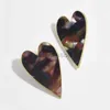 Stud VG 6YM Vintage Retro Heart Shaped Studs Earrings Women Fashion Trend Colorful Ear Jewelry Bohemia Style Party Gifts Wholesale J230529