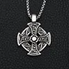 Pendentif Colliers Vintage Viking Celtics Noeud Pour Hommes Mode Punk En Acier Inoxydable Nordique Croix Collier Amulette Bijoux GiftPendant