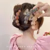 Outro elegante gradiente pérola de pérolas de cabelo geométrico garras de cabelo para mulheres clipe de cabelos de cabelos de tubarão