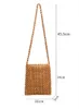 Andere tassen Dames houten kralen Crossbody Handgeweven uitgeholde tas Zomerstrandschoudertas nieuwkomers