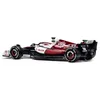 DIECAST MODEL CAR BBURAGO 1 43 Alfa Romeo Racing Team C42 #24 Guanyu Zhou #77 Valtteri Bottas Alloy Car Die Cast Model Zabawek 230526