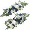 Decorative Flowers 2x Artificial Arch Flower Swag Table Runner Centerpiece Garland For Wall Wedding Ceremony Sign Floral Decoration