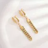 Brincos de colar Set Men feminino Dubai Dourado Color de aço inoxidável Bracelete de aço Hiphop Curb Jóias de atacado de cadeia grossa cubana