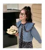 Clothing Sets Girls' Denim Coat Dress Set Children's Autumn Fashion South Korea