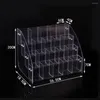 Smyckespåsar Szanabana Transparent Desktop Showcase Eyebrow Storage Lipstick Shelf Brush Display Stand Rack Acrylic Makeup Organizer